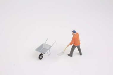 İnşaat, inşaat işçisi heykelcik 