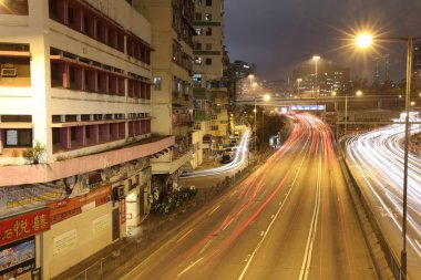 yaya köprüsü, hongkong aracılığıyla ışık yollar 
