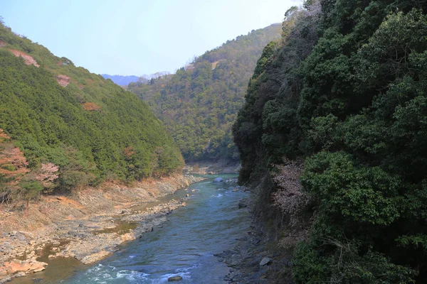 Hozukyo ve Katsura Nehri — Stok fotoğraf