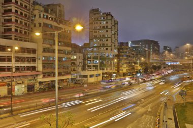  yaya köprüsü, hongkong aracılığıyla ışık yollar 