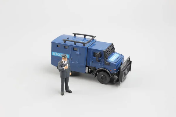 Miniatur-Sicherheitskonzept Polizei — Stockfoto