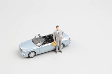  Araba ile küçük küçük işletme figür