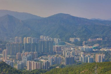 shatin şehir merkezinde, gündüz aslan Rock