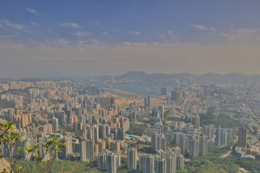  kowloon aslan Rock Üstten Görünüm