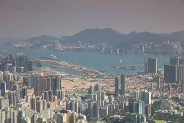 Kowloon viewed  from the Lion Rock 2017 — Stock Photo, Image