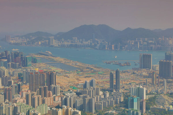 Kowloon viewed from above from the Lion Rock 2017