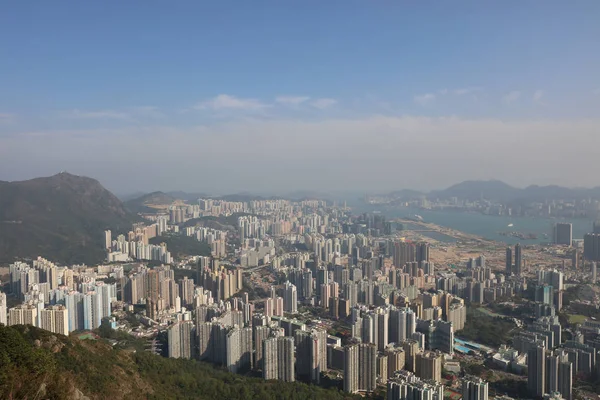 Da vista superior do Lion Rock do kowloon — Fotografia de Stock