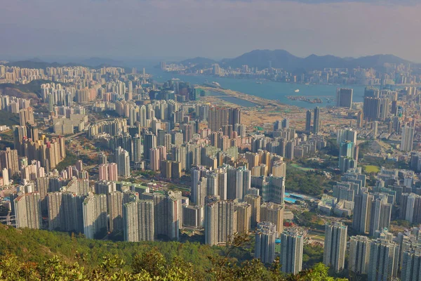 구 룡의 사자 바위 상단 보기에서 — 스톡 사진