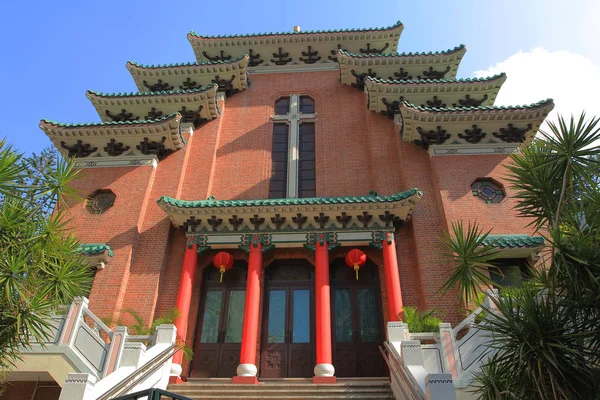 Χονγκ Κονγκ Sheng Kung Hui Αγίου Mary s εκκλησία στο Wanchai, Χονγκ Κο — Φωτογραφία Αρχείου