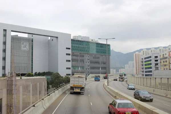 Kwun Tong elkerülő út, autópálya 2017 — Stock Fotó