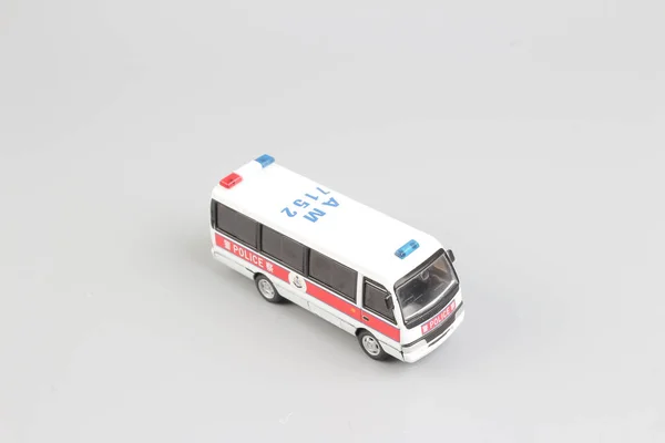 O minúsculo carro de brinquedo hk polícia — Fotografia de Stock
