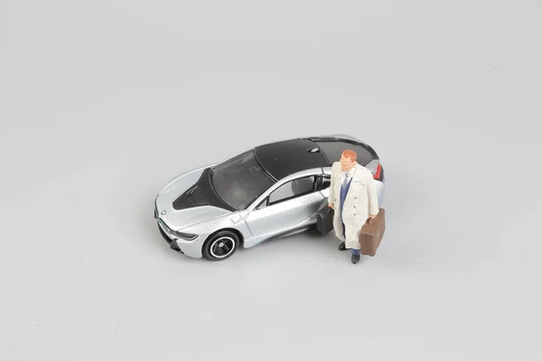 Diversión de la figura en coche miniatura del juguete del mundo — Foto de Stock