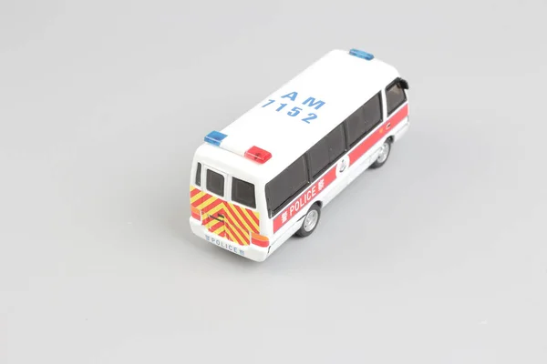 O minúsculo carro de brinquedo hk polícia — Fotografia de Stock