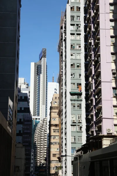 香港岛湾仔区在. — 图库照片