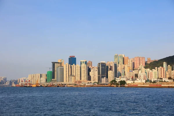 香港铜锣湾的海岸线 — 图库照片