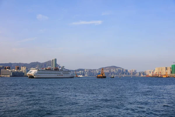 Vista del puerto este de Hong Kong — Foto de Stock