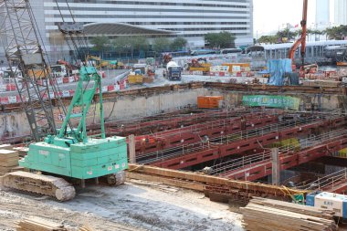 Orta ve Wan Chai Bypass proje sitesi