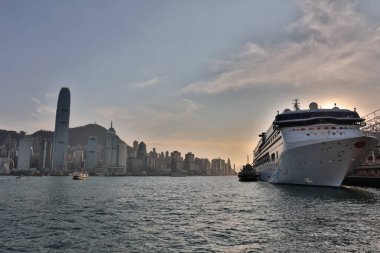 Tsim Sha Tsui, Hong Kong 'daki okyanus terminalinde Cruise