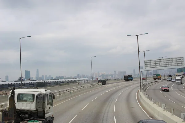 Bypass Kwun Tong, autopista 2017 — Foto de Stock