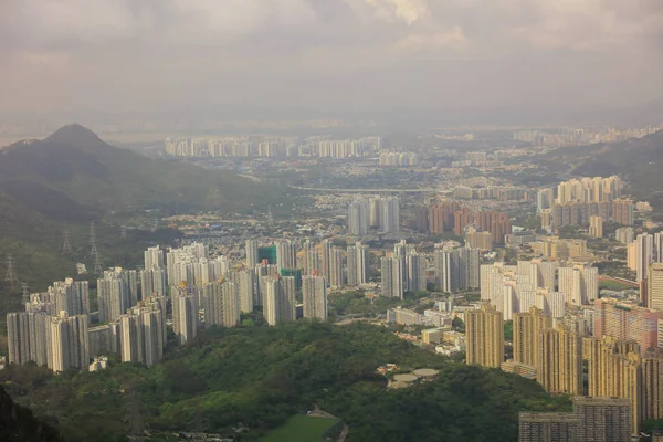 Yuen Long, Tuen Mun, dalla vetta del castello — Foto Stock