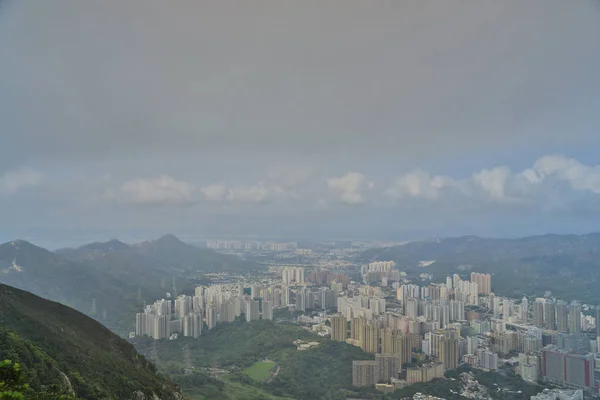 Tuen Mun, Yuen de largo desde el pico del castillo — Foto de Stock