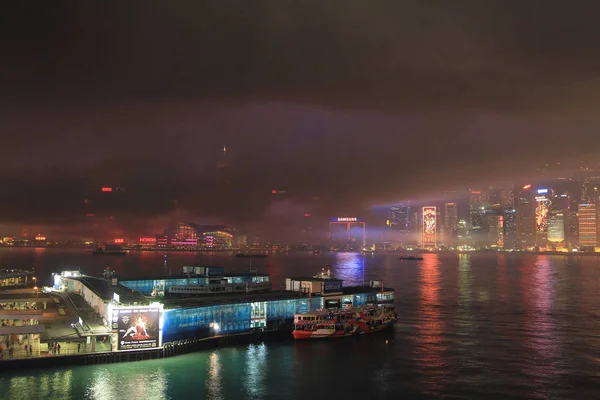 Komppal kötött Tsim Sha Tsui vár — Stock Fotó