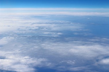 bulutlar, yukarıda görüntülemek