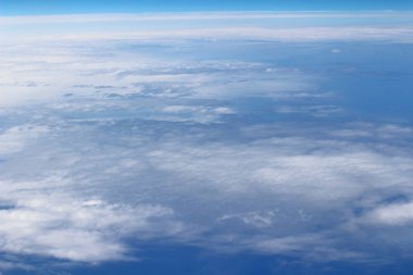 bulutlar, yukarıda görüntülemek