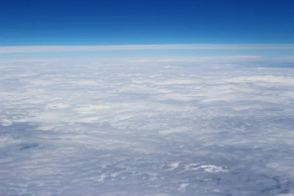 View above the earth at the clouds — Stock Photo, Image