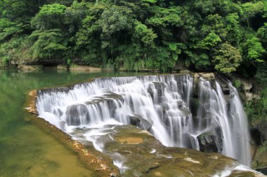 Shifen şelale içinde pingxi, Taipei, Tayvan