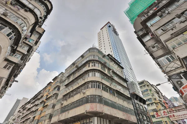 La vieja casa Tong lau en Kowloon —  Fotos de Stock