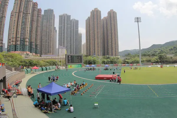 Спорт 6 Гонконг Ігри на нокаутом землі — стокове фото