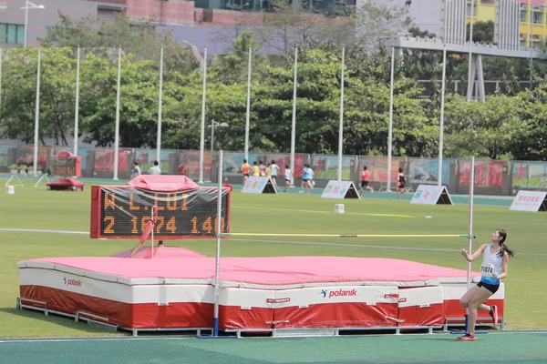 Evento Hight jump Jogos de Hong Kong — Fotografia de Stock