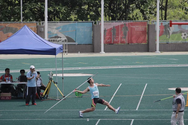 Lanzar la jabalina Los 6º Juegos de Hong Kong — Foto de Stock
