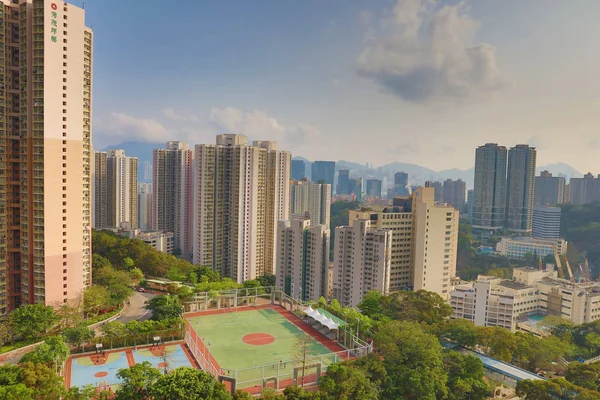 Immobilien in sau mau ping hong kong — Stockfoto