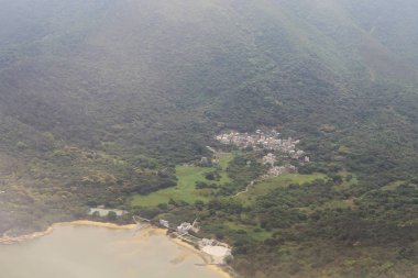 Dünya, uçağın kanat görünümü uçak penceresinden