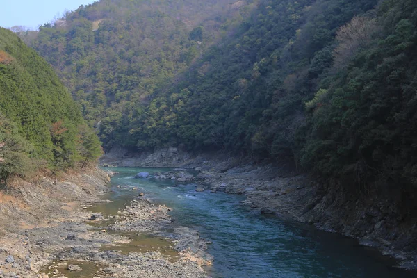 Hozukyo 和桂河 — 图库照片