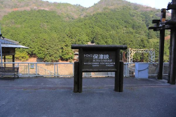 Kameoka Torokko istasyonu Kyoto, hayvan heykel. — Stok fotoğraf