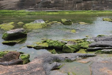 Yehliu Geopark bir bakış. Wanli kasaba pelerinle öyle