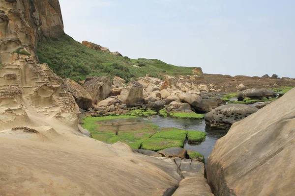 A paisagem natural vista de Yehliu Geopark . — Fotografia de Stock