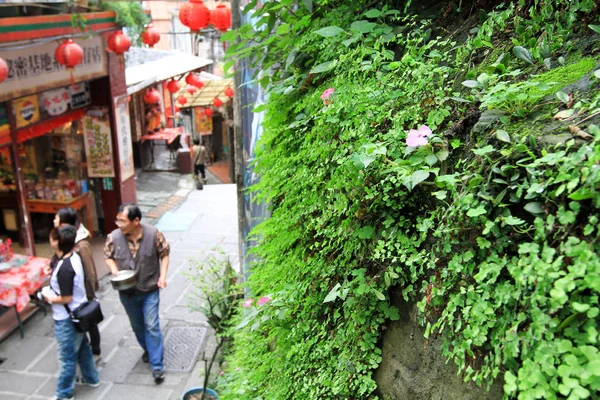 Jiufen eski sokak rainning Jiufen, Tayvan Jiufen içinde 