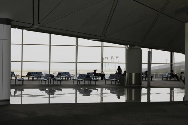 Interiér z Hong Kong International Airport.2011 — Stock fotografie