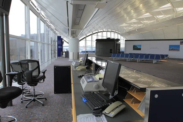 Interior del Aeropuerto Internacional de Hong Kong.2011 — Foto de Stock