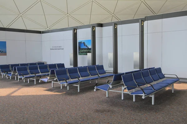 Interior del Aeropuerto Internacional de Hong Kong . — Foto de Stock