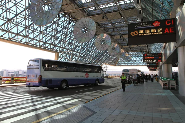 Check in Contador em Taipei Taoyuan City Airport — Fotografia de Stock