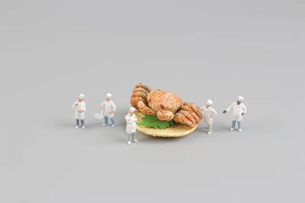 El modelo de los chefs figura de cangrejo Hokkaido — Foto de Stock