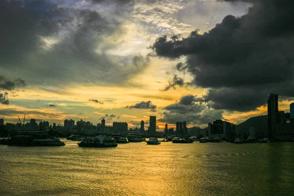 Seaside park w Kwun tong promenady Hong Kong — Zdjęcie stockowe