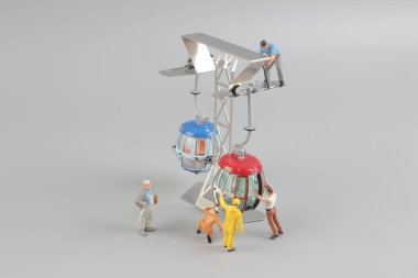 Teleferik sitesinde ile Mini figür