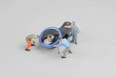  grapher resim çekmek Mini figür bebek fotoğraf 