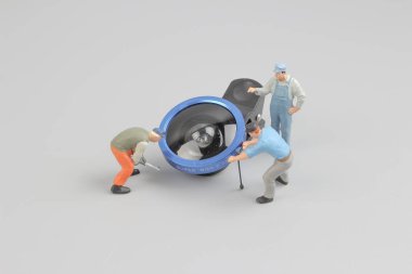  grapher resim çekmek Mini figür bebek fotoğraf 